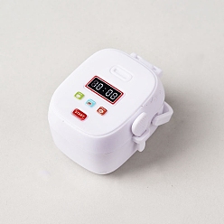 Белый Миниатюрные украшения из смолы для электроприборов, аксессуары для домашнего кукольного домика с микро-ландшафтом, притворяясь опорными украшениями, белые, 38x31x25 мм