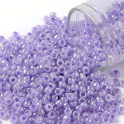 (916) Lavender Ceylon Pearl Тохо 8/0 круглые бусины, японский бисер, (916) лавандовый цейлонский жемчуг, 8/0, 3 мм, отверстие : 1 мм, Около 222 шт / 10 г