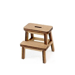 Цвет Древесины Миниатюрные украшения из дерева, аксессуары для домашнего кукольного домика с микро-ландшафтом, притворяясь опорными украшениями, деревесиные, 40x38x45 мм