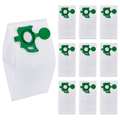 White Non-woven Fabrics Vacuum Cleaner Bags Replacement with Plastic Findings, Rectangle, White, 33.7x17.5x0.15~1cm