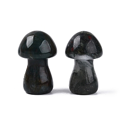 Гелиотроп Натуральные африканские грибы-кровавый камень для украшения интерьера., фигурка для украшения домашнего рабочего стола, 35~37x21~22.5x21~22.5 мм