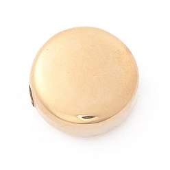Golden PVD-Vakuumbeschichtung 304 Edelstahlperlen, Flachrund, golden, 12x5 mm, Bohrung: 2 mm