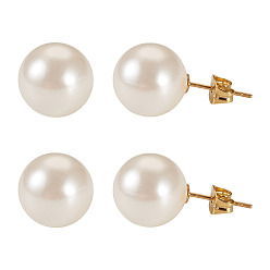 (404) Непрозрачное AB Кислое яблоко 925 круглые серьги-гвоздики из стерлингового серебра, с жемчугом из раковины , золотые, цветочный белый, 22 мм