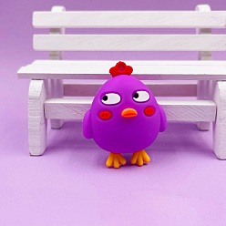 Фиолетовый Пластиковые подвески из пвх, цыпочки прелести, фиолетовые, 44x37 мм