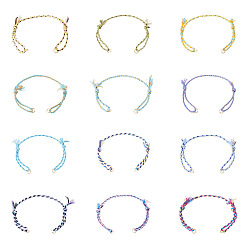 Mixed Color 36Pcs 12 Colors Polycotton Cord Bracelets Making, Mixed Color, 10-1/4 inch(25.9cm)