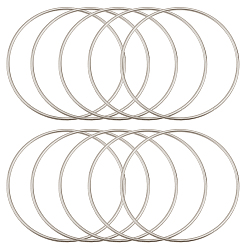 Платина 10 шт. железное кольцо для самодельной плетеной сети/паутины с перьями, макраме и вязание узлов, платина, 100x3 мм, внутренний диаметр: 95 мм