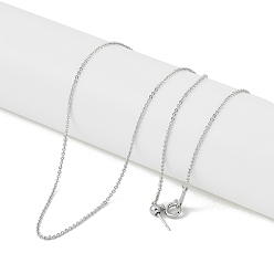 Платина Латунные кабельные цепи ожерелья, платина, 19.09 дюйм (485 мм), Кулон : 5.7x3.8x3.4 мм