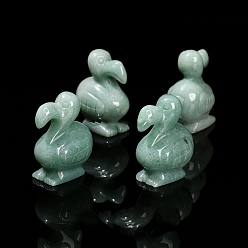 Зеленый Авантюрин Резные фигурки птиц додо из натурального зеленого авантюрина, для украшения рабочего стола домашнего офиса, 50 мм