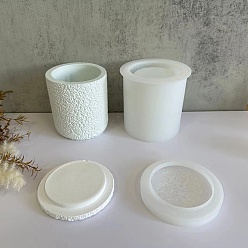 Белый Колонна с эффектом лавы, силиконовые формы для чашек для свечей своими руками, формы для литья цемента из смолы и гипса, белые, 9.3x1.4 см & 10.5x10.1 см, внутренний диаметр: 6.9 см & 7.5 см