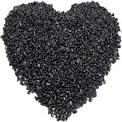 Obsidian Natural Obsidian Chip Beads, No Hole/Undrilled, 3~9x1~4mm, 300g