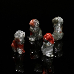 Гелиотроп Натуральный гелиотроп украшения дисплей, украшение домашнего офиса, собака, 55 мм