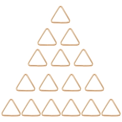 Light Gold 16шт. треугольные железные соединительные кольца, золотой свет, 41.5x45x4 мм, внутренний диаметр: 34x37.5 мм
