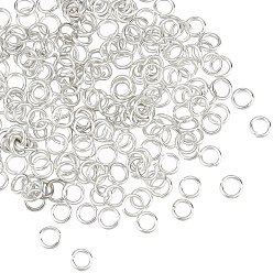 Argent 304 inox Anneaux ouverte, ronde, argenterie, 3.5x0.6mm, diamètre intérieur: 2.3 mm, 200 pcs / boîte