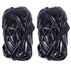 Черный Полиэфирная лента, плоский, чёрные, 3/4 дюйм (19 мм), около 30.62 ярдов (28 м) / моток