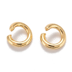 Real 24K Gold Plated 304 Stainless Steel Jump Rings, Open Jump Rings, Real 24k Gold Plated, 18 Gauge, 5x1mm