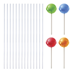 Clear 200Pcs Acrylic Dowel Rods, Round Acrylic Craft Sticks, for Lollipop, Cake Topper, Clay Craft, Clear, 25.1x0.3cm