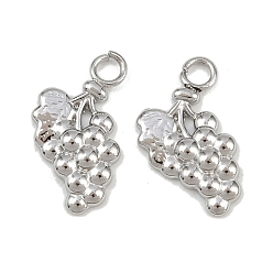 Винограды Фрукты 304 подвески из нержавеющей стали, без свинца, без кадмии и без никеля, винограды, 13.5x8x2 мм, отверстие : 1.8 мм