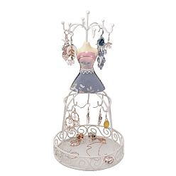 Gris Ardoise Présentoirs à bijoux en fer, habiller, gris ardoise, 14x28.5 cm