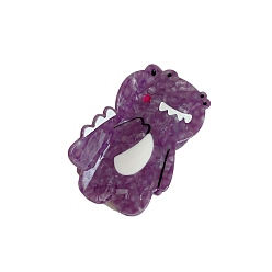 Серо-розавый Заколки для волос с когтями из ацетата целлюлозы (смола), крокодил, аксессуары для волос для женщин и девочек, увядшая роза, 83x50 мм