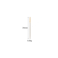 Platinum Metal Heavy Duty Hand Sewing Needles, Platinum, 34mm
