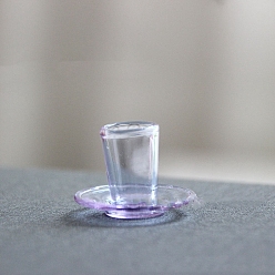 чертополох Украшения из стеклянной чашки и блюдца, аксессуары для кукольного домика с микро-ландшафтом, притворный реквизит, чертополох, 28 мм