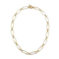 Light Gold Цепочки из сплава в форме английской булавки, с 304 из нержавеющей стали тумблеров застежками, золотой свет, 17.72 дюйм (45 см)