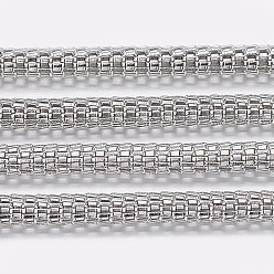 Stainless Steel Color Tarnish Resistant 304 Stainless Steel Lantern Chains, with Spool, Unwelded, Stainless Steel Color, 2.5x2.5mm, about 32.8 Feet(10m)/roll