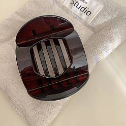 Кокосово-Коричневый Пластиковые зажимы когтя волос, аксессуары для волос для женщин и девочек, кокосового коричневый, 88x70 мм