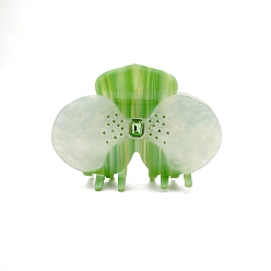 Зеленый газон Заколки для волос с когтями из ацетата целлюлозы (смола), зеленый газон, 98x64 мм