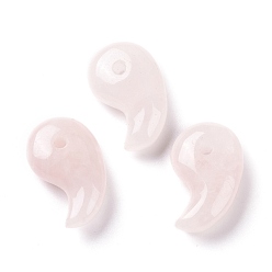 Розовый Кварц Природного розового кварца подвески, прелести магатама, 28x17.5x10 мм, отверстие : 3 мм