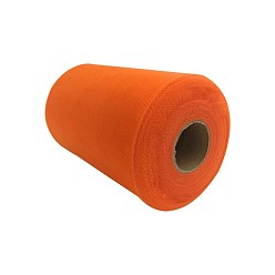 Orange Red Deco Mesh Ribbons, Tulle Fabric, Tulle Roll Spool Fabric For Skirt Making, Orange Red, 6 inch(15cm), about 100yards/roll(91.44m/roll)