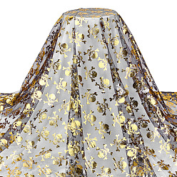 Светло-желтый Полиэфирные сетчатые ткани, для украшения шляпы, изготовление украшения юбок, светло-желтый, 1650x0.1 мм