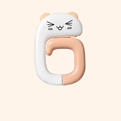 Cat Shape Пластиковый крючок для школьной сумки, Портативная вешалка для сумок без перфорации со стороны стола, Подвесная сумка для офиса и школьного стола, форма кошки, 75x50 мм