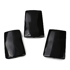 Black Onyx Бусины из натурального черного оникса (окрашенные и с подогревом), трапециевидные, 39~41x28~30x6.5~7.5 мм, отверстие : 2 мм