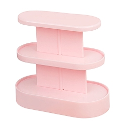 Pink Миниатюрные украшения на пластиковой полке, аксессуары для кукольного домика с микро-ландшафтом, розовые, 130x50x115 мм