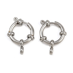 Нержавеющая Сталь Цвет 304 пружинные кольца из нержавеющей стали, цвет нержавеющей стали, 16x5 мм, отверстие : 2.8 мм