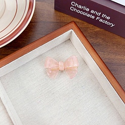 Розовый Бантик из ацетата целлюлозы (смола) и женские заколки для волос из кожи аллигатора, аксессуары для волос для девочек и женщин, туманная роза, 27x43 мм