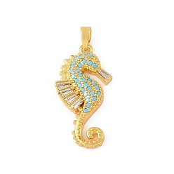 Sea Horse Подвески из латуни с морскими камнями, золотые, прелести морских коньков, 27.5x14x3 мм, отверстие : 5x3 мм