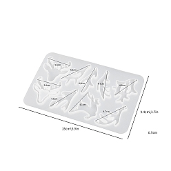 Белый Diy пищевые силиконовые формы, формы помады, для украшения торта поделки, цвет шоколада, конфеты, изготовление ювелирных изделий на основе смолы и эпоксидной смолы, на Рождество, олень, белые, 94x150x5 мм
