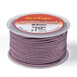 Лиловый Плетеные нити нейлона, окрашенные, сирень, 2.5 мм, около 10.93 ярдов (10 м) / рулон