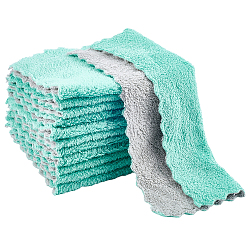 Светло-зеленый Салфетка из прямоугольного волокна, кухонные полотенца, светло-зеленый, 241.5x135x1 мм