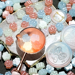 Темный Лосось 150 шт. Частицы сургуча, для ретро печать печать, отпечаток лапы, темный лосось, 10 мм