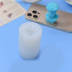 Белый Силиконовые формы для свечей своими руками, пищевой силикон, изготовление украшений, для изготовления свечей, белые, 52x81 мм