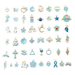 Light Gold Подвески из эмали и сплава, разнообразные, золотой свет, золотой свет, 50 шт / комплект