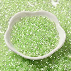 Pale Green Opaque ABS Beads, Oval, Pale Green, 6x4.5x3.3mm, Hole: 1.2mm, about 14516pcs/500g