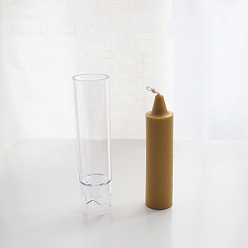 Прозрачный Пластиковые формы для свечей в форме шпиля своими руками, формы для изготовления свечей, для литья смолы эпоксидная форма, прозрачные, 3.2x12.7 см