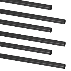 Черный 6шт. рулей из углеродного волокна, чёрные, 200x7 мм