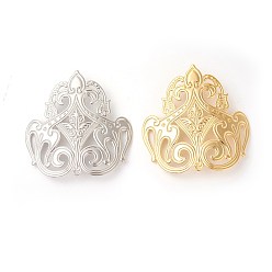 (52) Непрозрачная лаванда Латунь филигрань столяры ссылки, стойки покрытие, щит, разноцветные, 48x48x0.5 мм, отверстие : 1 мм