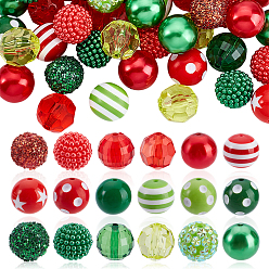 (52) Непрозрачная лаванда Комплекты фурнитуры для круглых бусин из искусственного жемчуга из смолы, акрила и АБС-пластика, разноцветные, 20x18 мм, отверстие : 3 мм