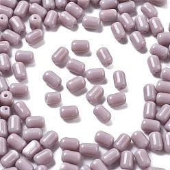 Розово-Коричневый Непрозрачные бусины из искусственного нефрита, колонка, розово-коричневый, 6x4 мм, отверстие : 1 мм, 2647 шт / фунт